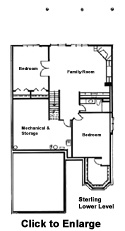 Sterling Model Lower Level Floor Plan