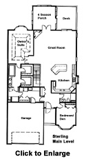 Sterling Model Main Level Floor Plan
